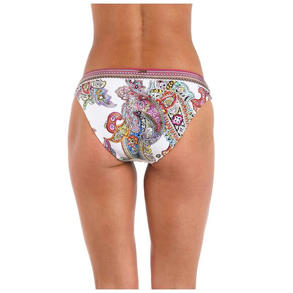 L'AGENCE Nicole Bright Paisley Bikini Bottoms Size Medium - Picture 2 of 10